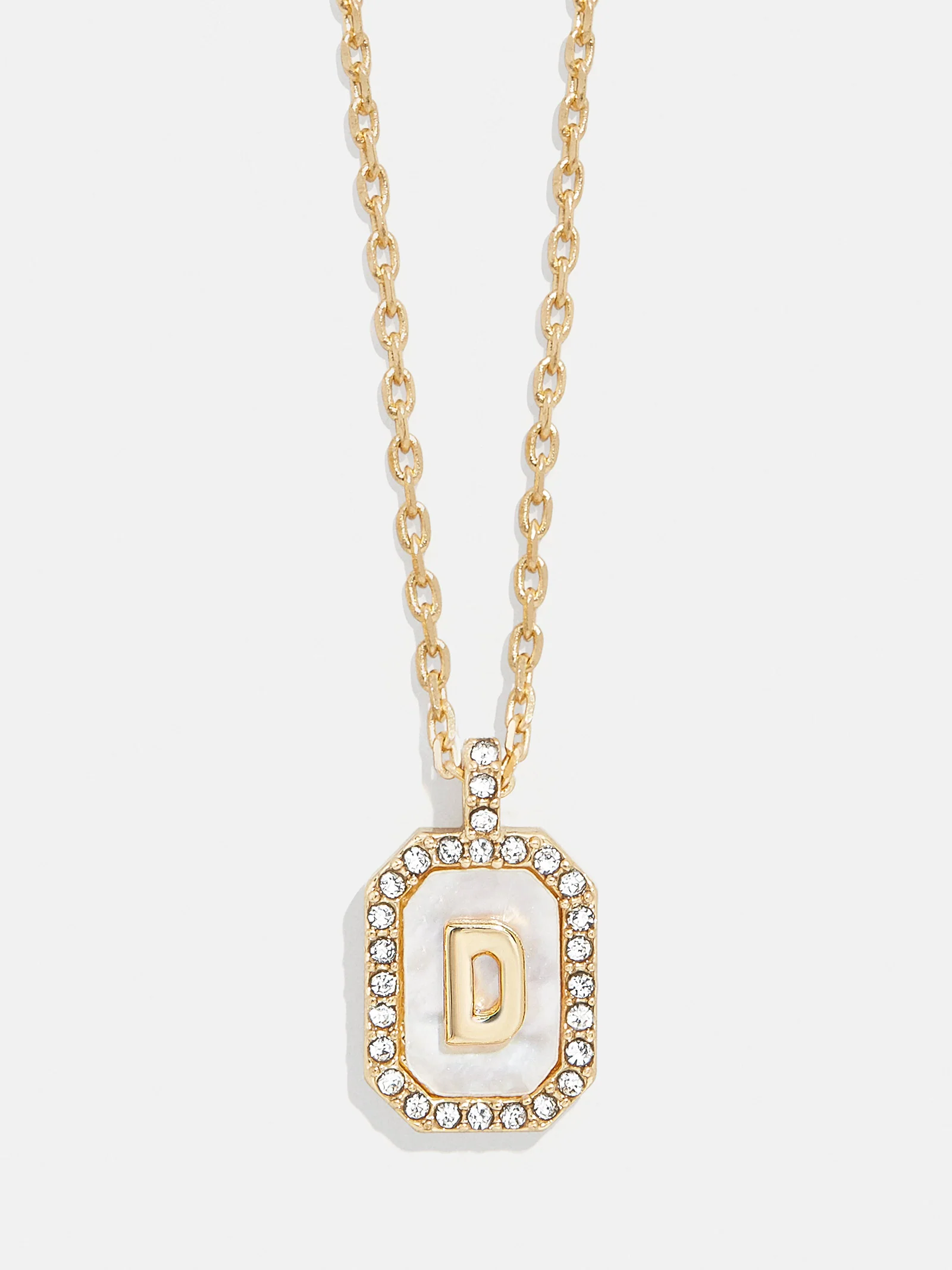 Gold & Mother of Pearl Initial Necklace - Mother Of Pearl - Image 6