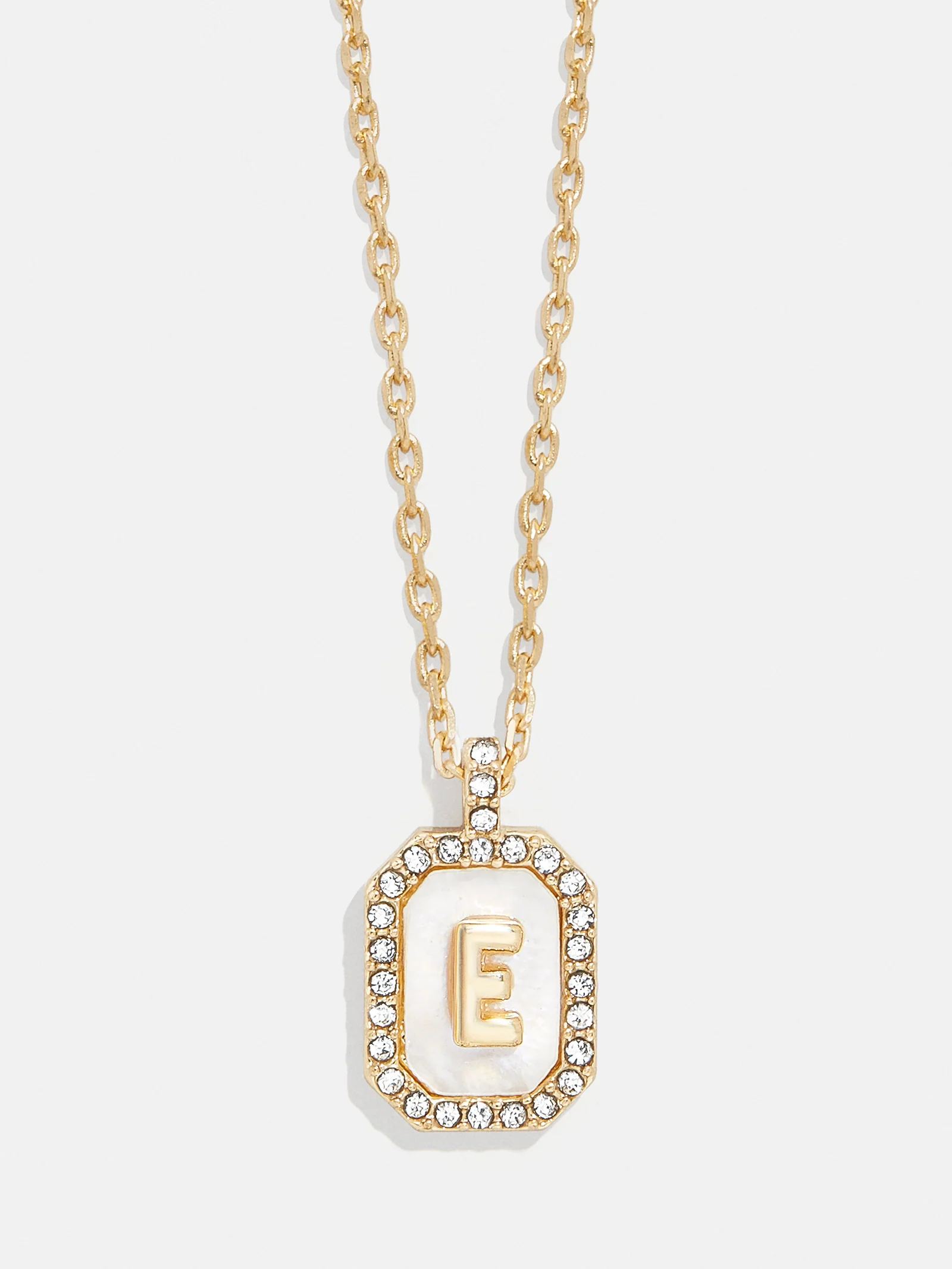 Gold & Mother of Pearl Initial Necklace - Mother Of Pearl - Image 7