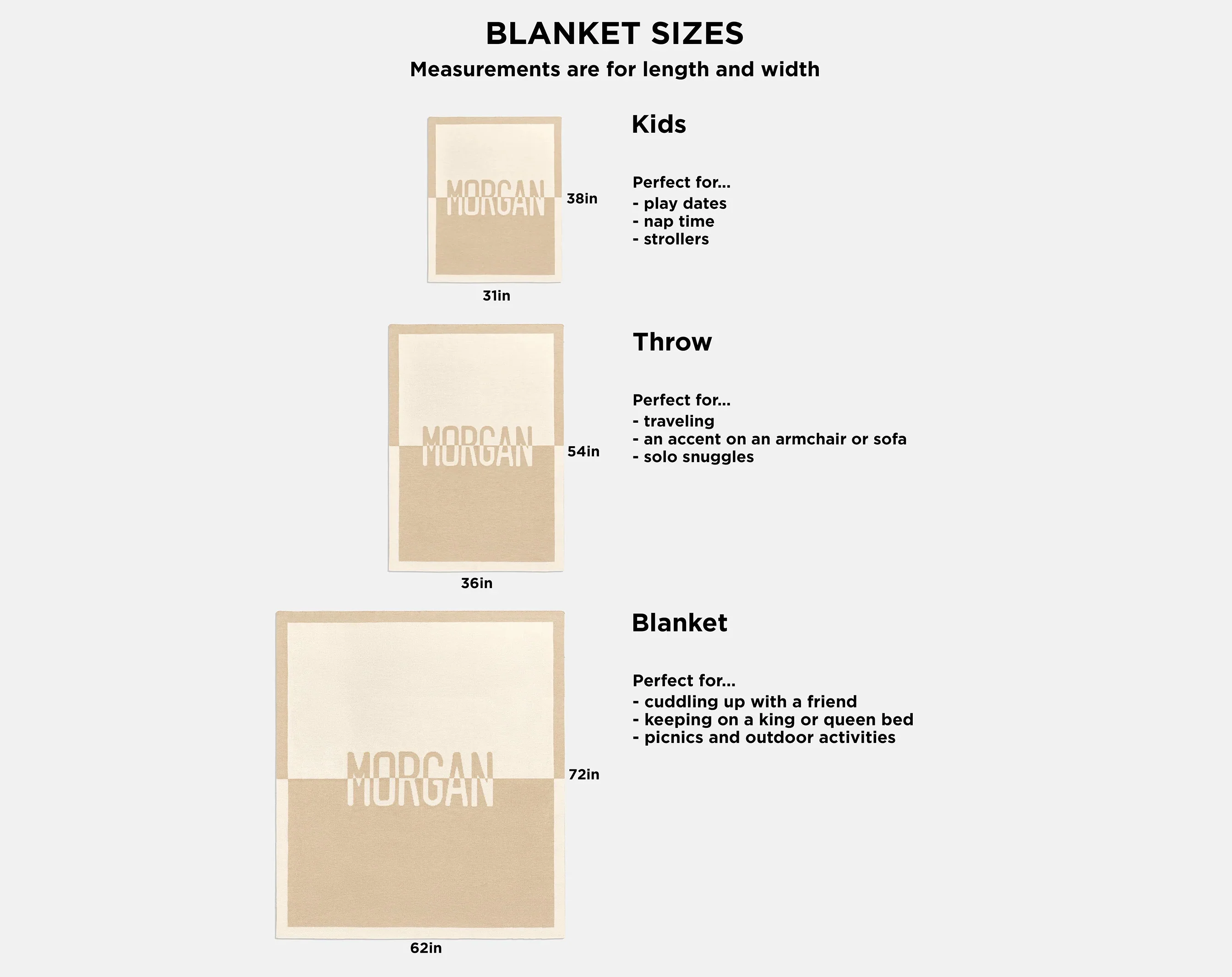 Ombre Name Custom Blanket - Beige/Multi - Image 8