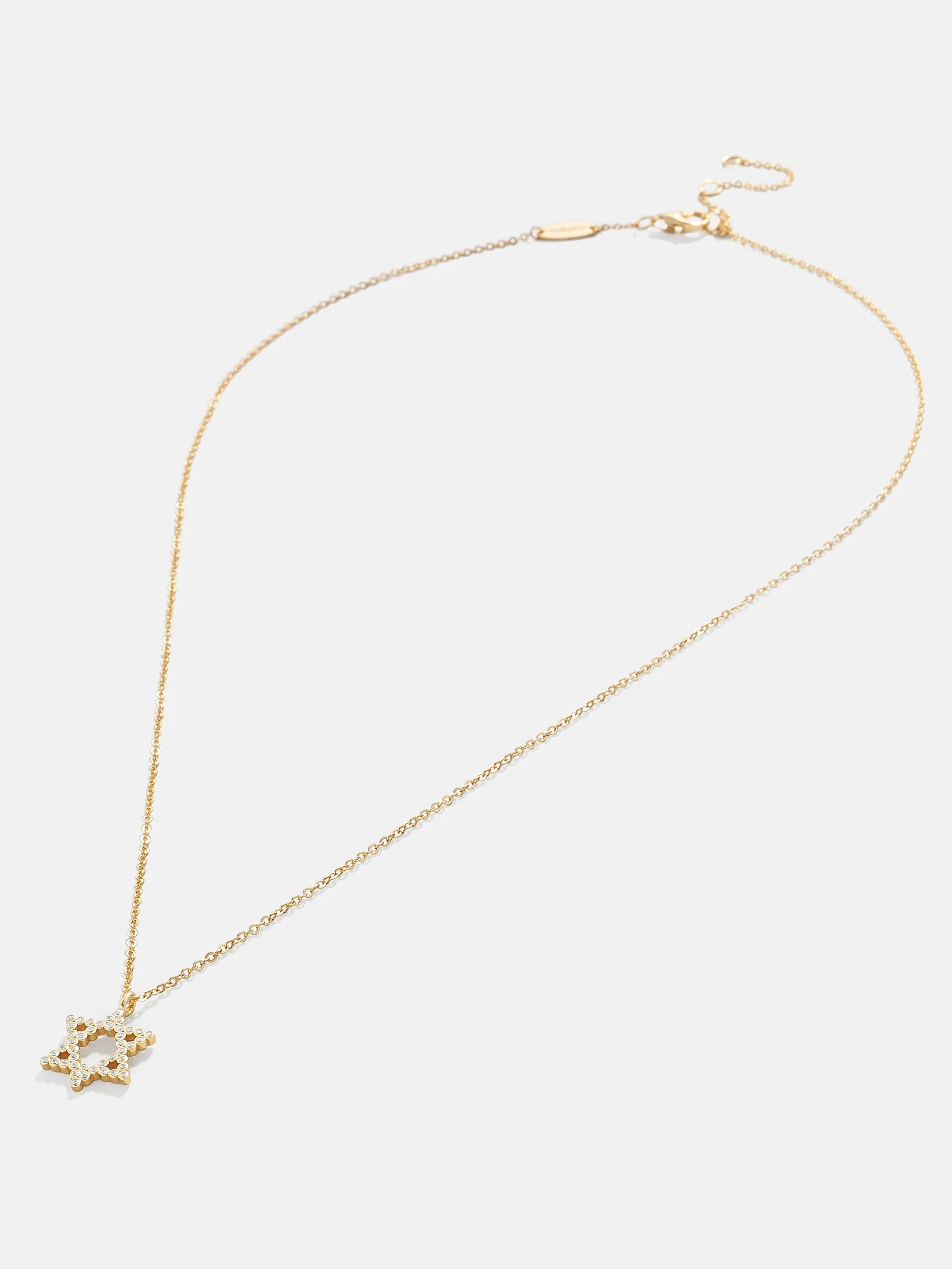 Star of David 18K Gold Necklace - Gold/Pavé - Image 3