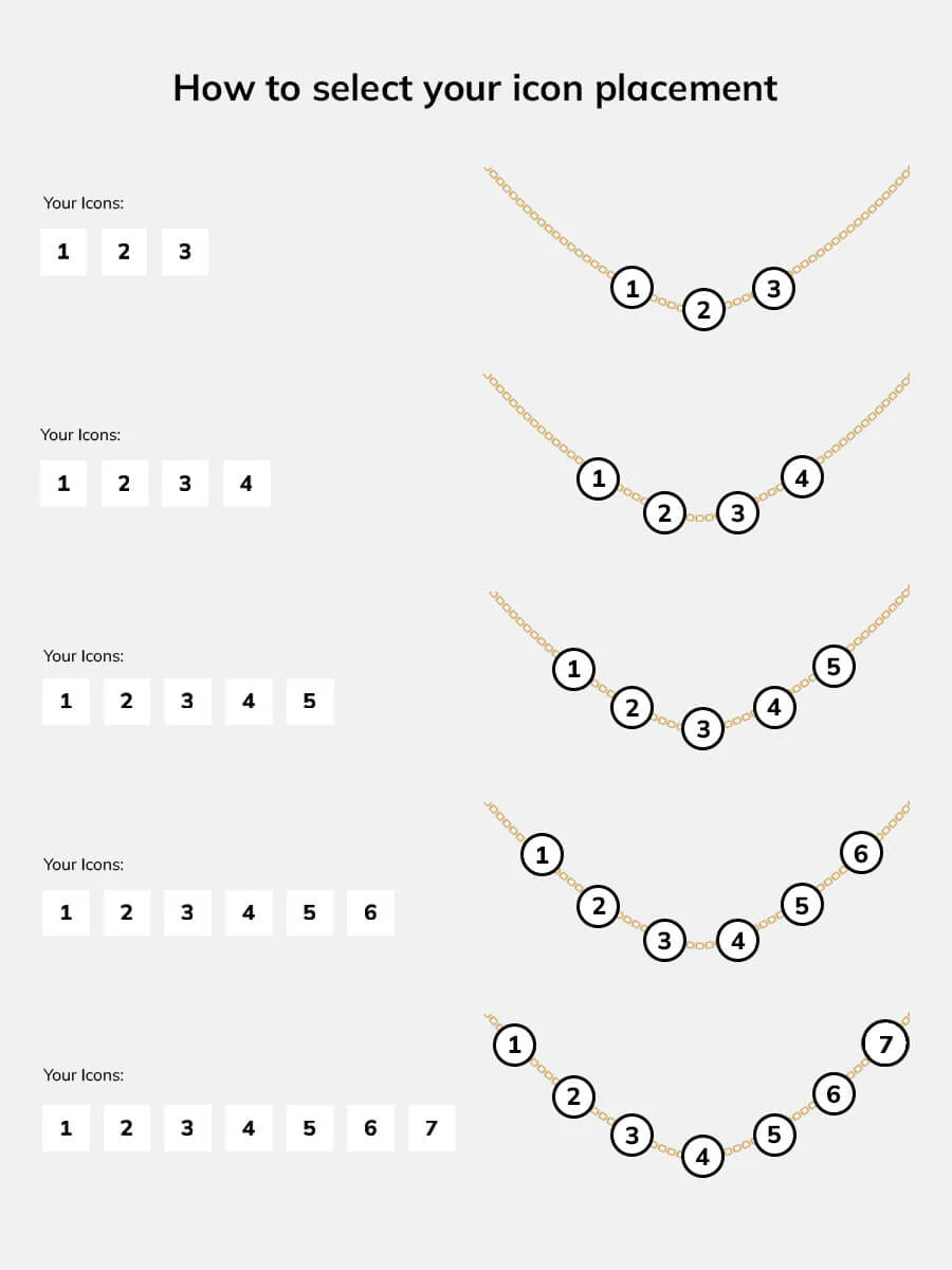 Mini 14K Gold Custom Icon Necklace - 14K Gold. Pavé Cubic Zirconia Stones - Image 5