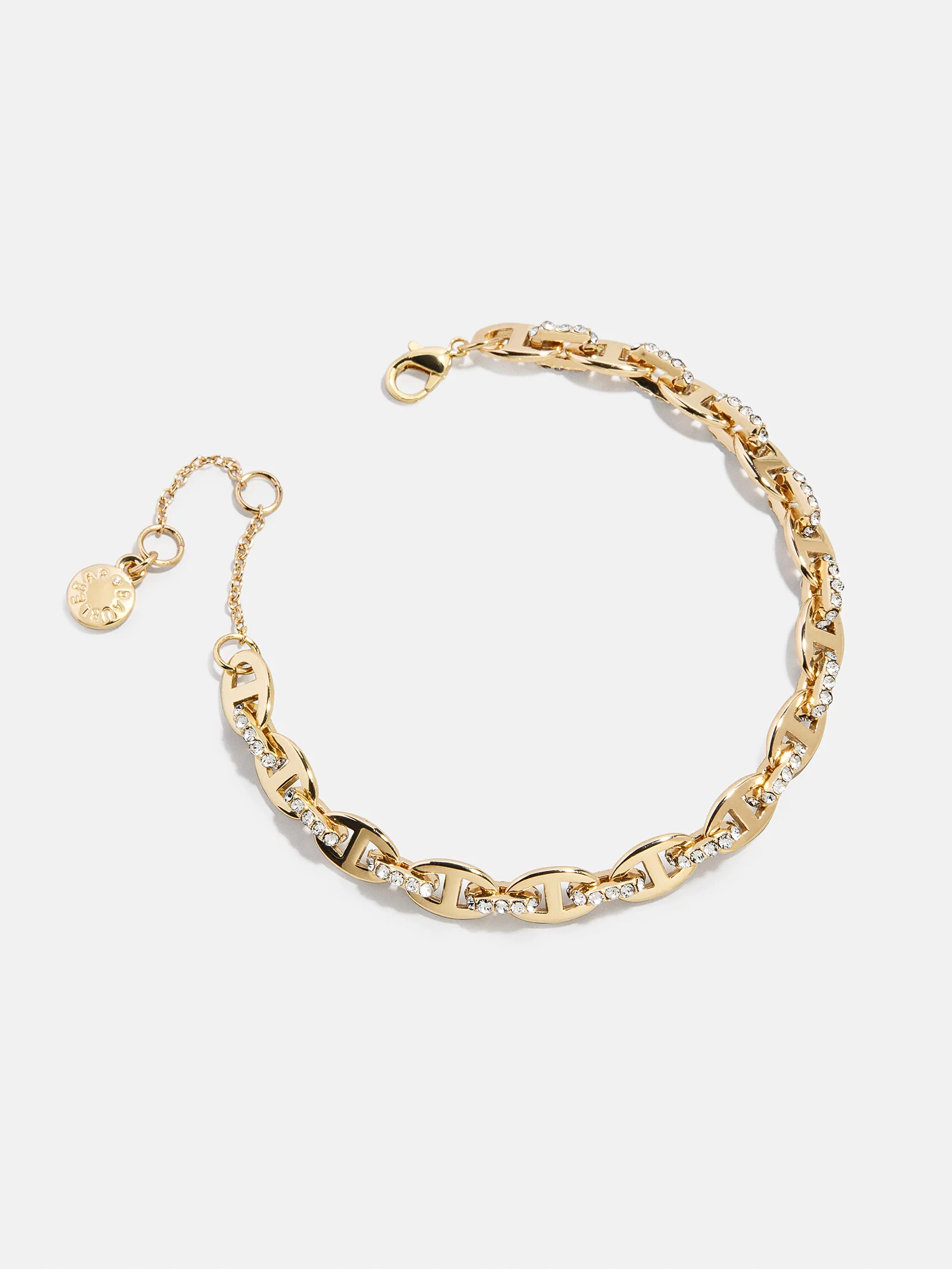 Thalia Mariner Chain Bracelet - Gold/Pavé - Image 3