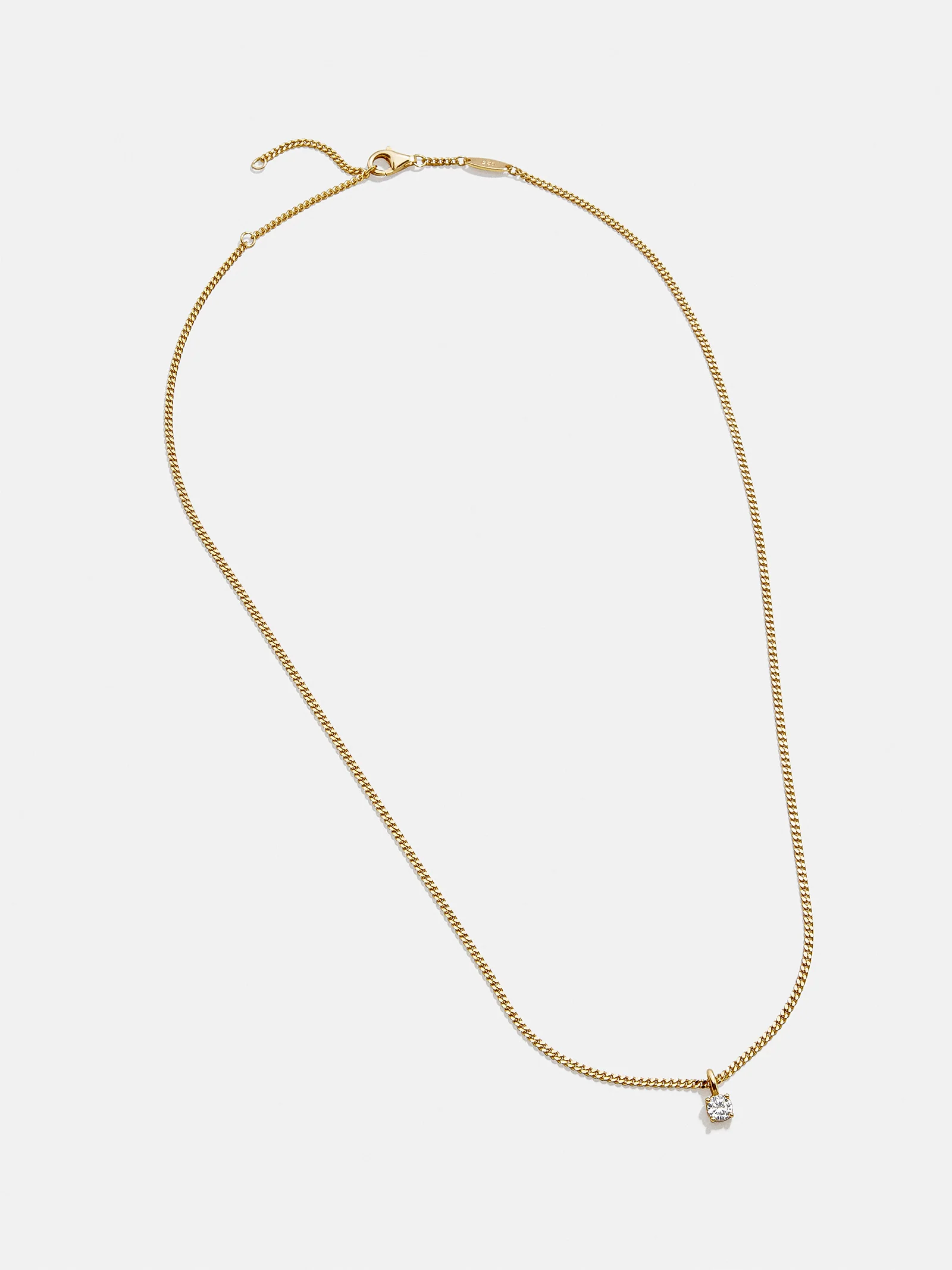 Victoria 18K Gold Necklace - Gold/Pavé - Image 4