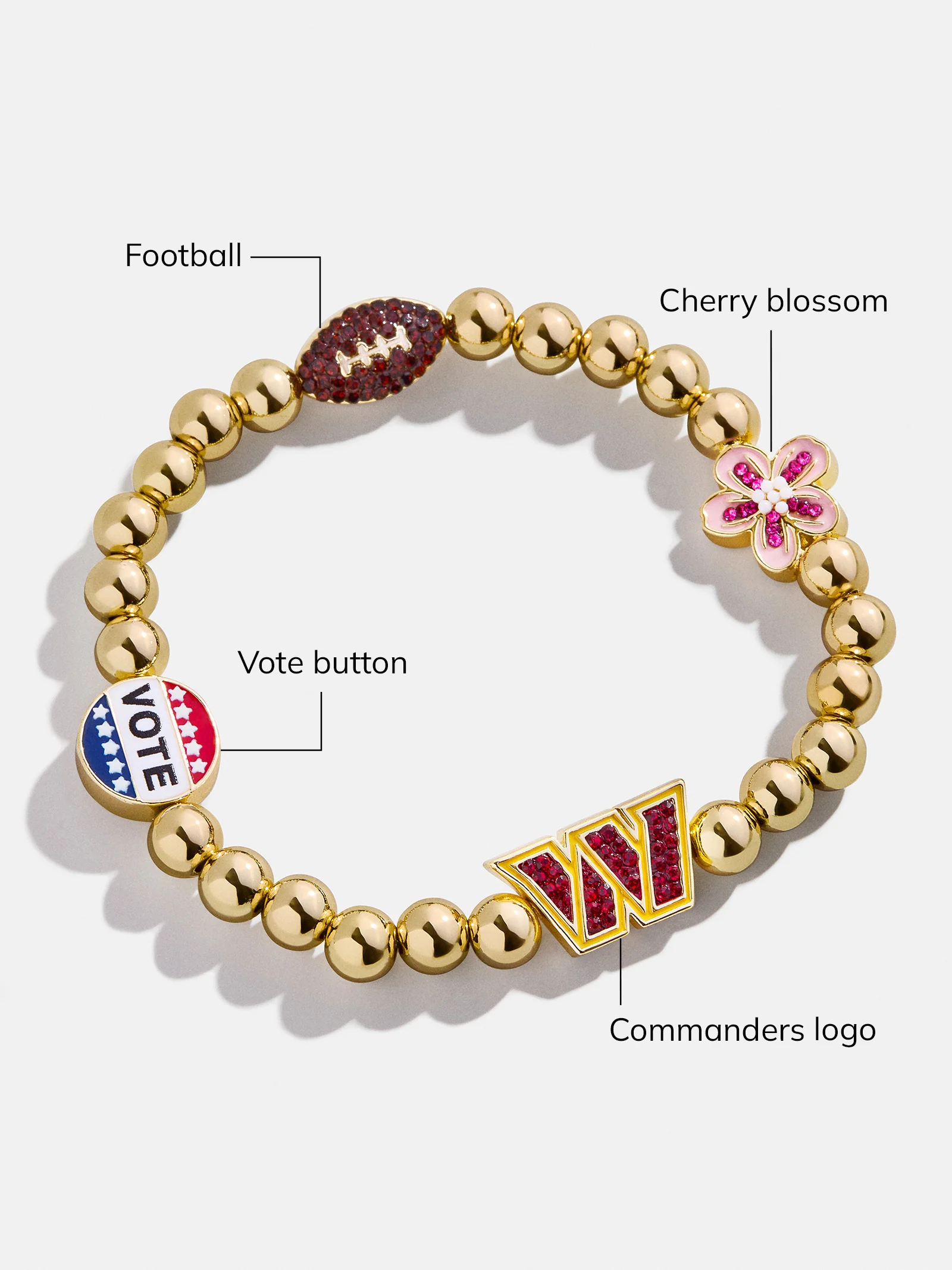 NFL Pisa Charm Bracelet - Washington Commanders - Image 3